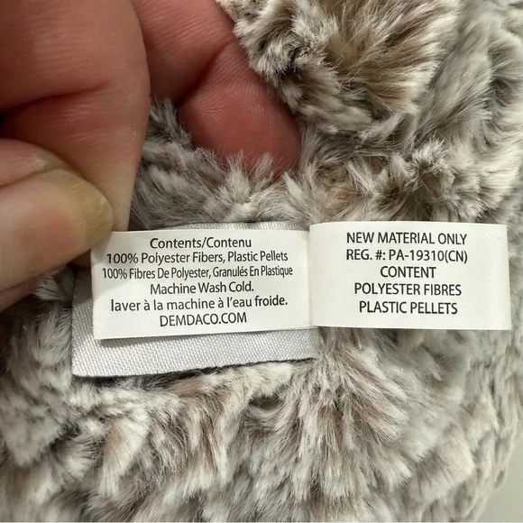 Demdaco Jumbo Giving Bear in Gray, Cream, Beige - Picture 13 of 16